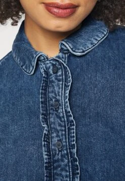 ONLY Onlannabel LifeFrill Shirt- Overhemdblouse - Medium Blue Denim -ONLY Winkel ab91b0a2f6ac41e0a8bd9bfb749e5b55