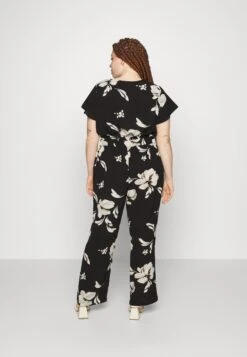 ONLY CARMAKOMA Carluxmille Cap Sl Aop - Jumpsuit - Black -ONLY Winkel b1c474ae70a247cbbf47c3f90323cb40