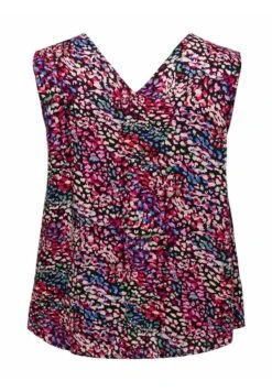 ONLY CARMAKOMA Ohne Ärmel Curvy Gemustertes - Blouse - Black -ONLY Winkel b33b1311be9e47d68d756684f27fc079