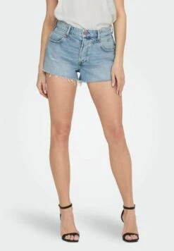ONLY High Waist - Jeansshort - Medium Blue Denim