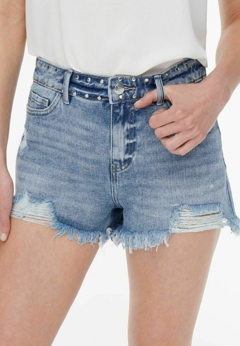 ONLY Jeansshort - Medium Blue Denim 6 ONLY Jeansshort - Medium Blue Denim - Afbeelding 4