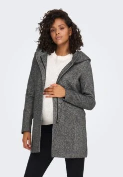ONLY MATERNITY Olmsedona - Mantel - Dark Grey Melange