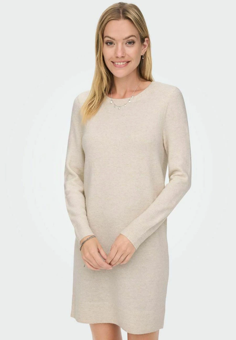 ONLY Onlrica Life L/S O-Neck- Gebreide Jurk - Birch 6 ONLY Onlrica Life L/S O-Neck- Gebreide Jurk - Birch - Afbeelding 4