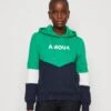 ONLY Onlamour Block Hood - Sweater - Green Bee/Navy Blazer/Cloud Dancer -ONLY Winkel beab366748d744589c23c046633dd3ca