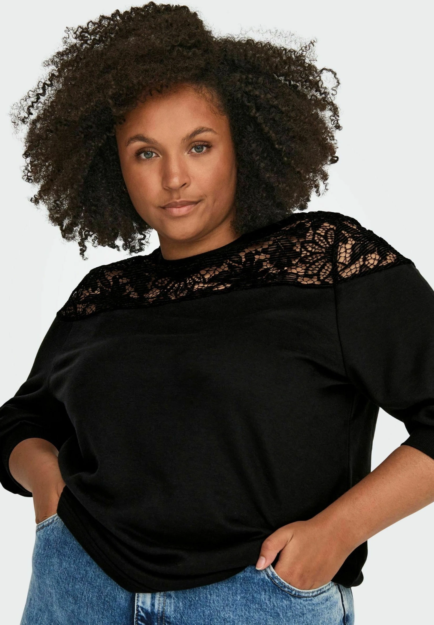 ONLY CARMAKOMA Langarm - Sweater - Black 6 ONLY CARMAKOMA Langarm - Sweater - Black - Afbeelding 4