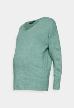 ONLY MATERNITY Olmrica Life V Neck - Trui - Dark Ivy