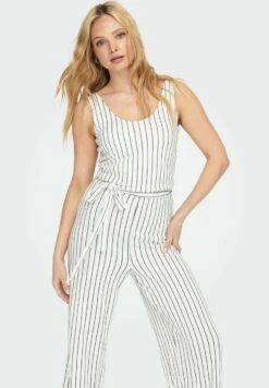 ONLY Gestreepte - Jumpsuit - Cloud Dancer -ONLY Winkel cf34e0c11b5d44799b0cb371b92c5549