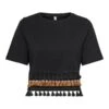 ONLY Onlfilippa Tassel - T-Shirt Print - Black -ONLY Winkel d5f1365ad90a4049b918c13569b26a22