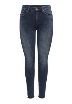 ONLY Onlblush Life Mid Raw- Jeans Skinny Fit - Blue / Black -ONLY Winkel d7c7ac76f093461aa868e95b5c9fdc4e