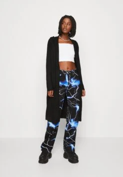 ONLY Onllesly Long Hood Open Cardigan - Vest - Black