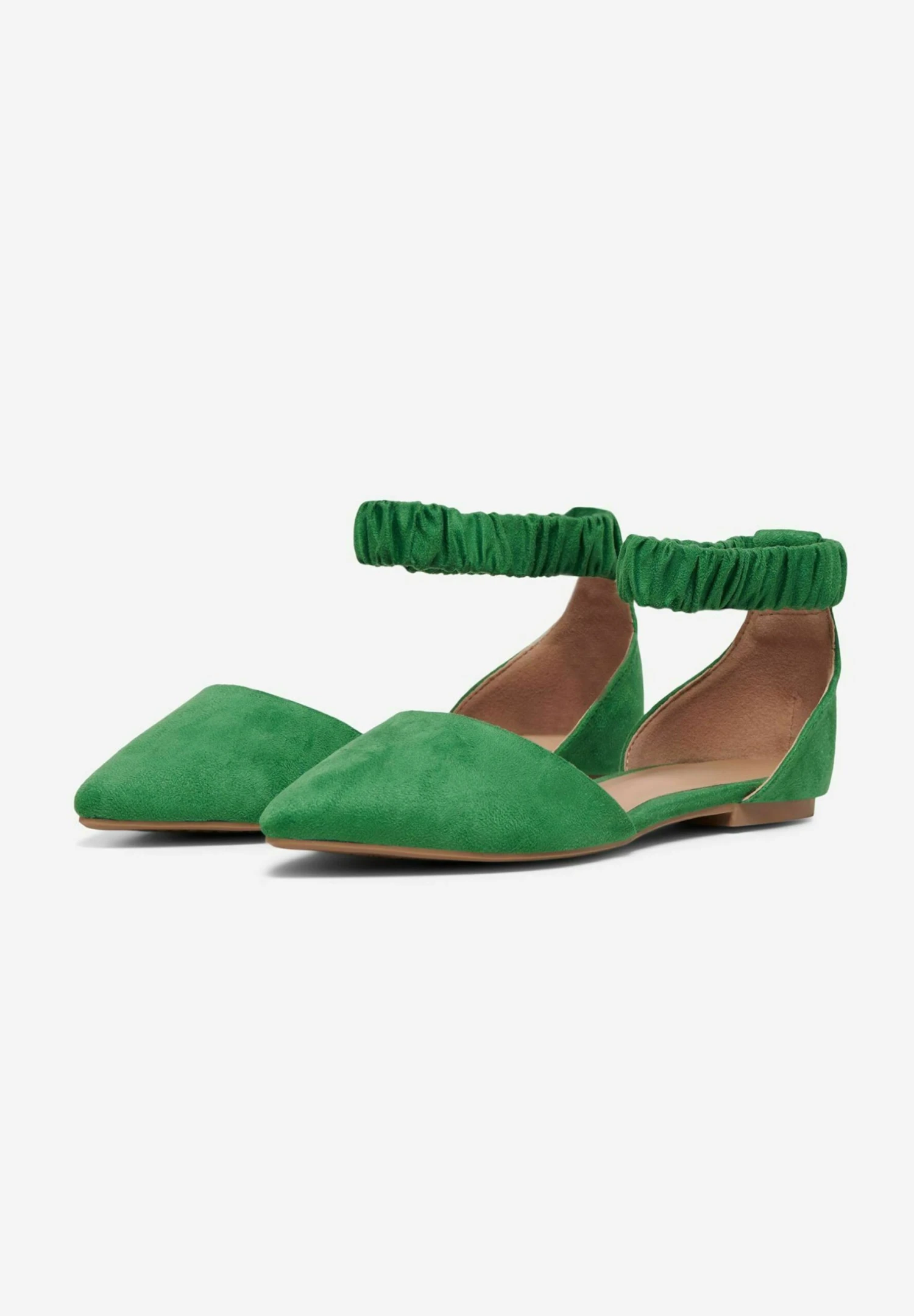 ONLY Shoes Riemchen - Ballerina'S Met Enkelbandjes - Grass Green 4 ONLY Shoes Riemchen - Ballerina'S Met Enkelbandjes - Grass Green - Afbeelding 2