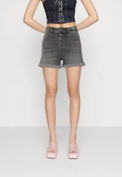 ONLY Onlhush Button Box - Jeansshort - Grey