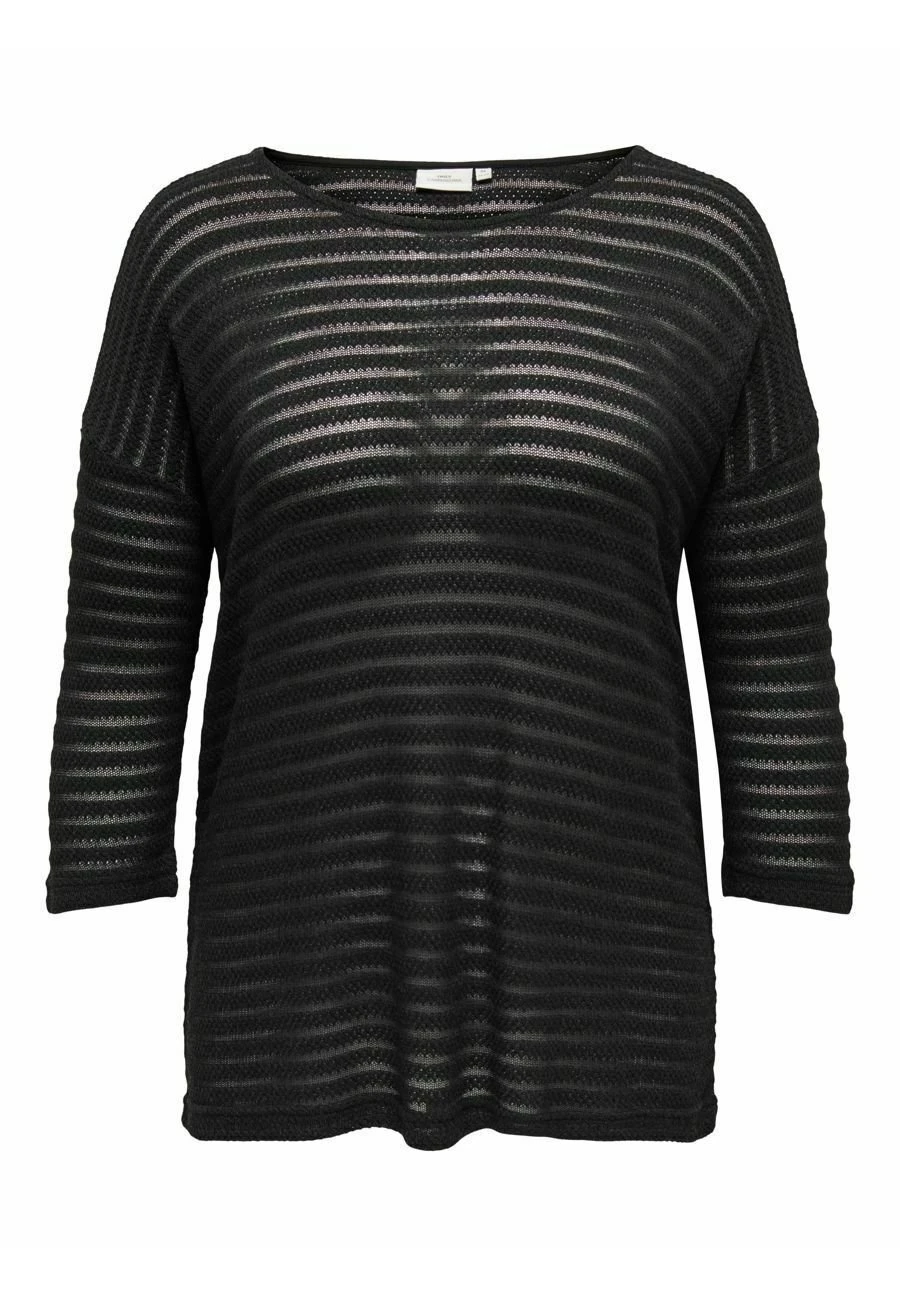 ONLY CARMAKOMA Curvy Rundhals - Trui - Black 3 ONLY CARMAKOMA Curvy Rundhals - Trui - Black