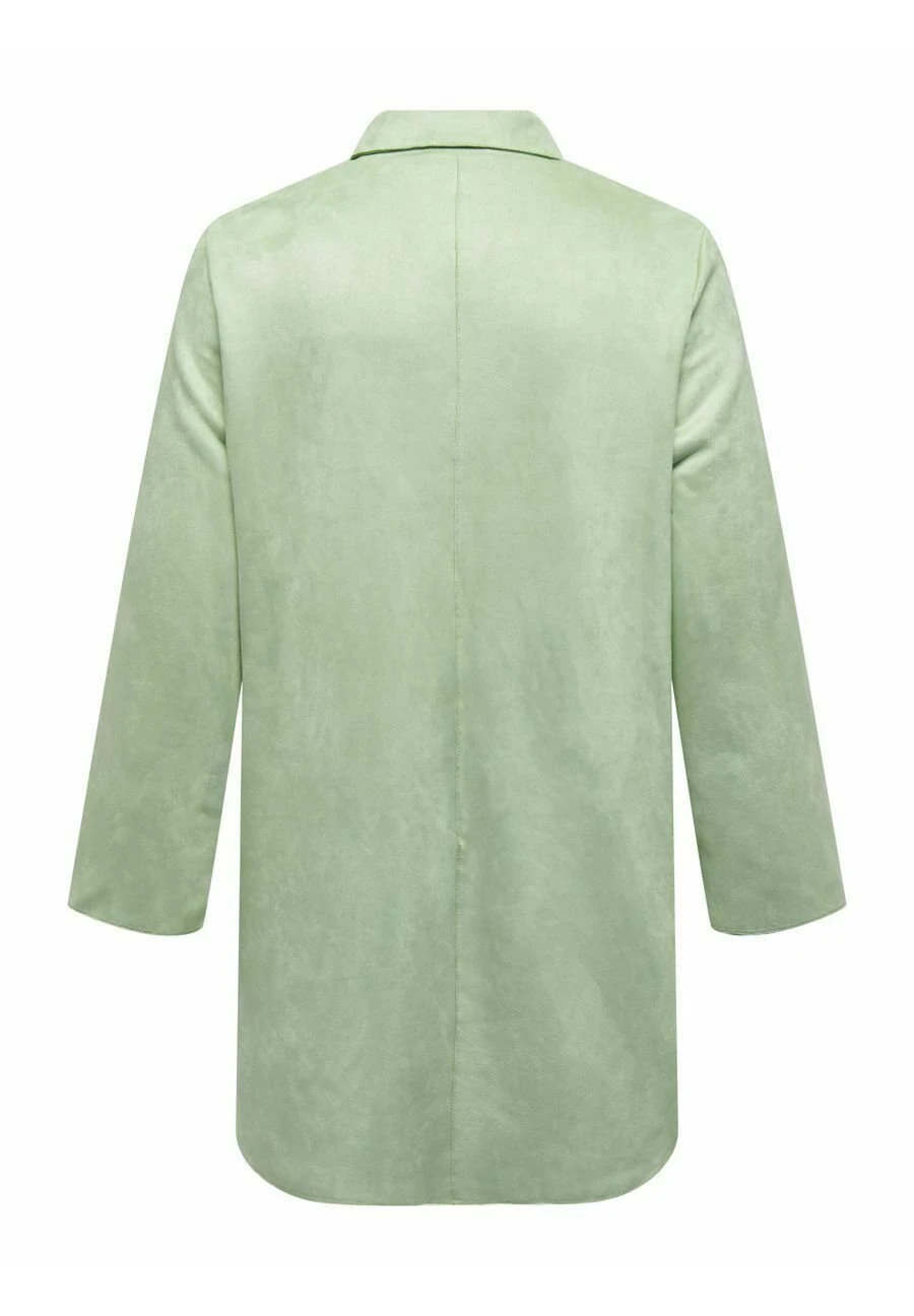 ONLY CARMAKOMA Curvy- Halflange Jas - Reseda 4 ONLY CARMAKOMA Curvy- Halflange Jas - Reseda - Afbeelding 2