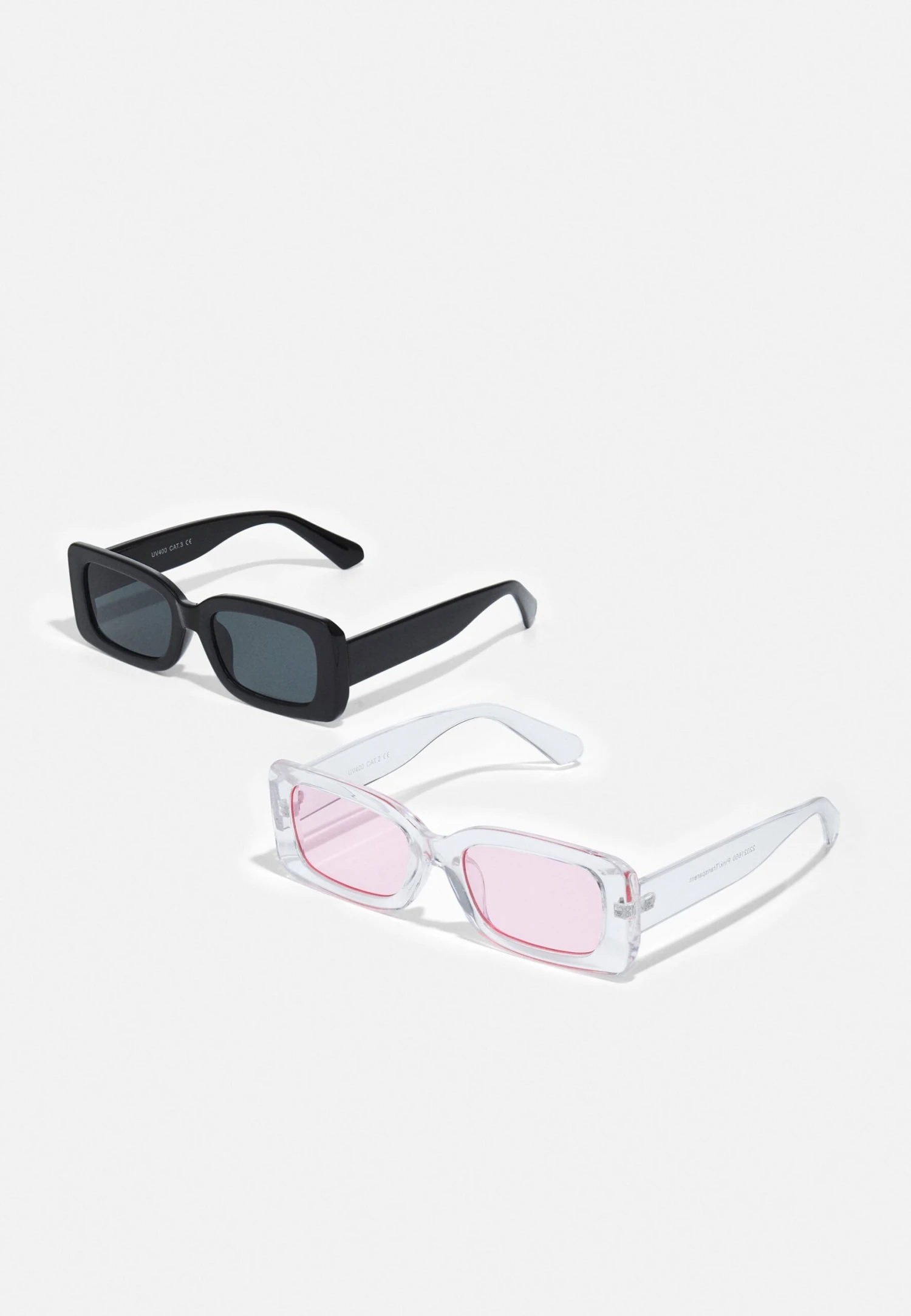 Only & Sons Onssunglass Unisex 2 Pack - Zonnebril - Black/Black /Pink/Transparent 3 Only & Sons Onssunglass Unisex 2 Pack - Zonnebril - Black/Black /Pink/Transparent