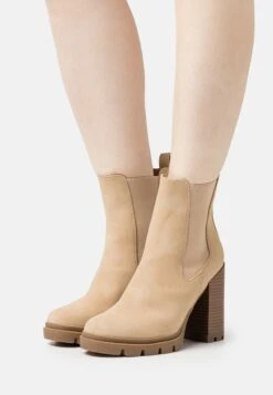 ONLY Shoes Onlbrave - Enkellaarsjes Met Hoge Hak - Beige