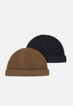 Only & Sons Onsshort Beanie 2 Pack - Muts - Black/Camel