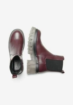 ONLY Shoes Chunky - Korte Laarzen - Burgundy -ONLY Winkel e4a8767443a74dd6b1810e924c47135a