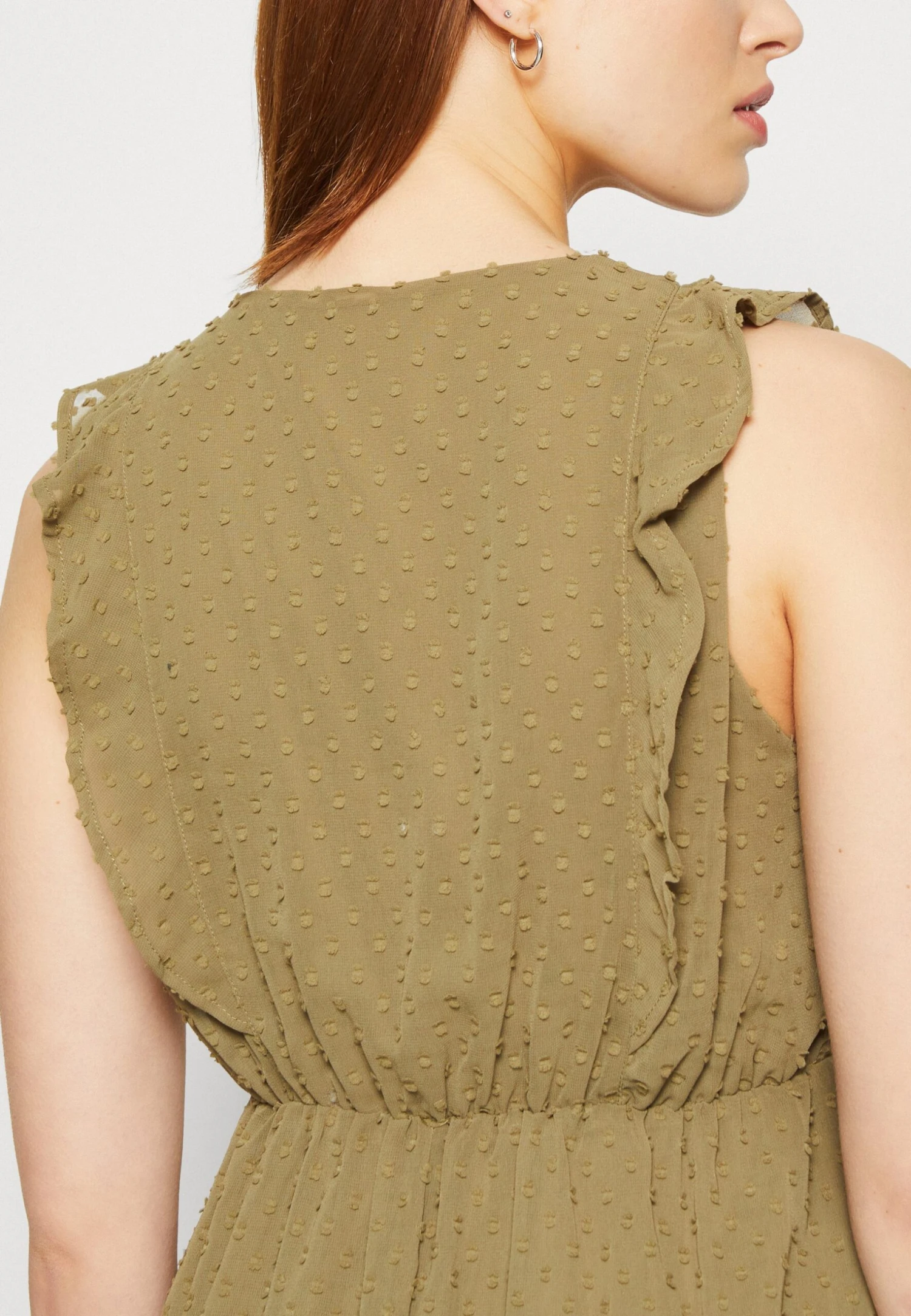 ONLY Onlsof Frill Dobby Dress - Blousejurk - Aloe 8 ONLY Onlsof Frill Dobby Dress - Blousejurk - Aloe - Afbeelding 6