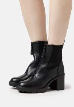 ONLY Shoes Onlbarbara - Enkellaarsjes Met Plateauzool - Black