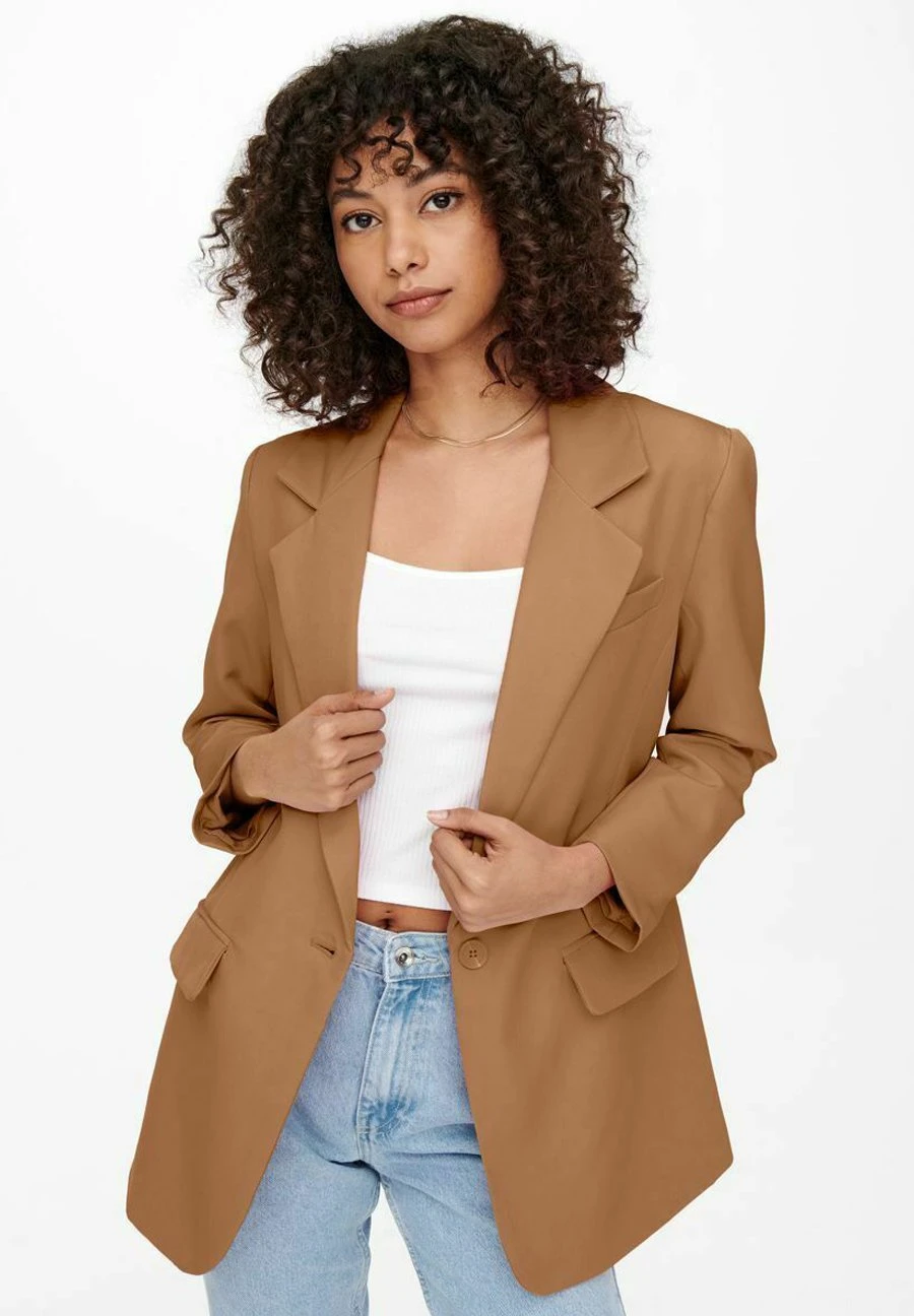 ONLY Onllana Blazer - Halflange Jas - Tobacco Brown 6 ONLY Onllana Blazer - Halflange Jas - Tobacco Brown - Afbeelding 4