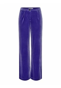 ONLY Hw Wide Fit Samt - Broek - Deep Blue -ONLY Winkel ef181cb9b7c04083982154a41a5b55d4