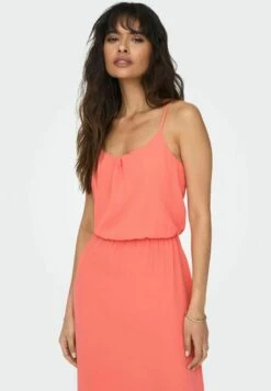 ONLY Einfarbig - Maxi-Jurk - Georgia Peach -ONLY Winkel f01e85b997254c2a90e0e6a0ed2a58f2