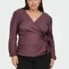 ONLY CARMAKOMA Curvy Wickel - Blouse - Rose Brown -ONLY Winkel f345fe6e13c04e83a9985a9c96466184