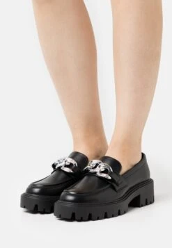 ONLY Shoes Onlbetty Chain Loafer- Instappers - Black/Silver