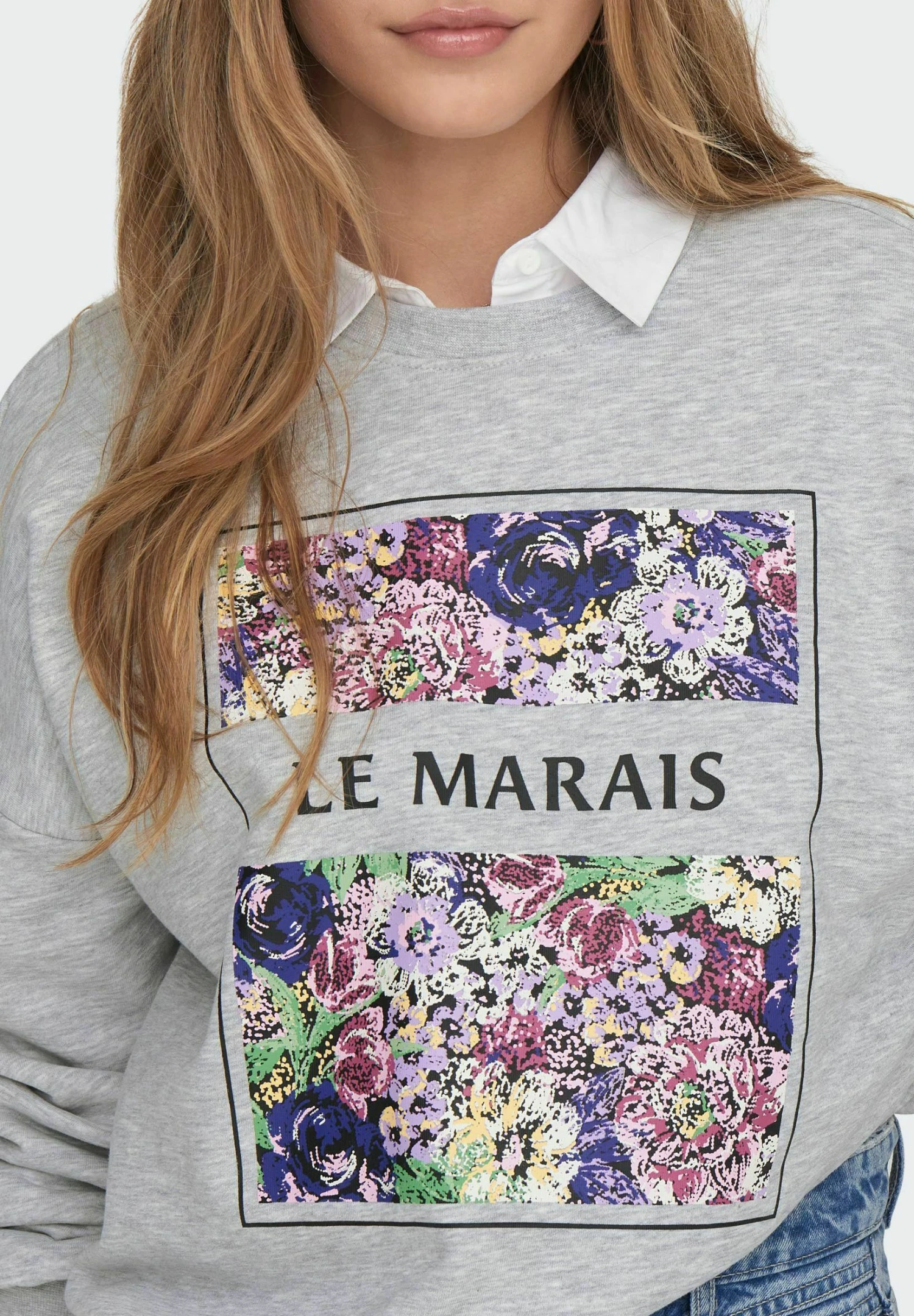 ONLY Rundhals - Sweater - Light Grey Melange 1 7 ONLY Rundhals - Sweater - Light Grey Melange 1 - Afbeelding 5