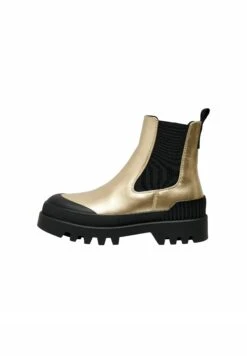 ONLY Shoes Enkellaarsjes Met Plateauzool - Gold Colour